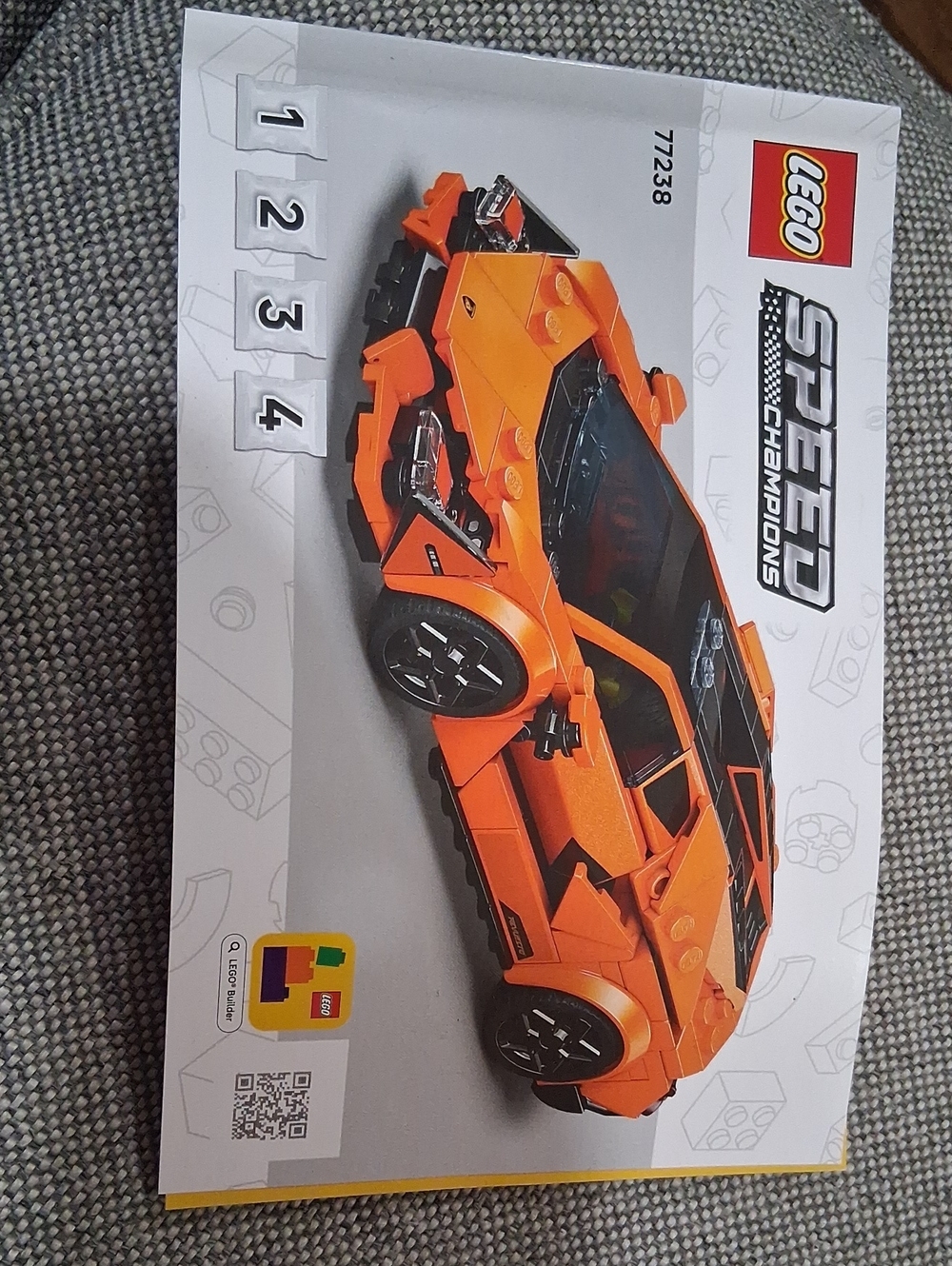 Lego Orange Sports Car Speed Champions Manual